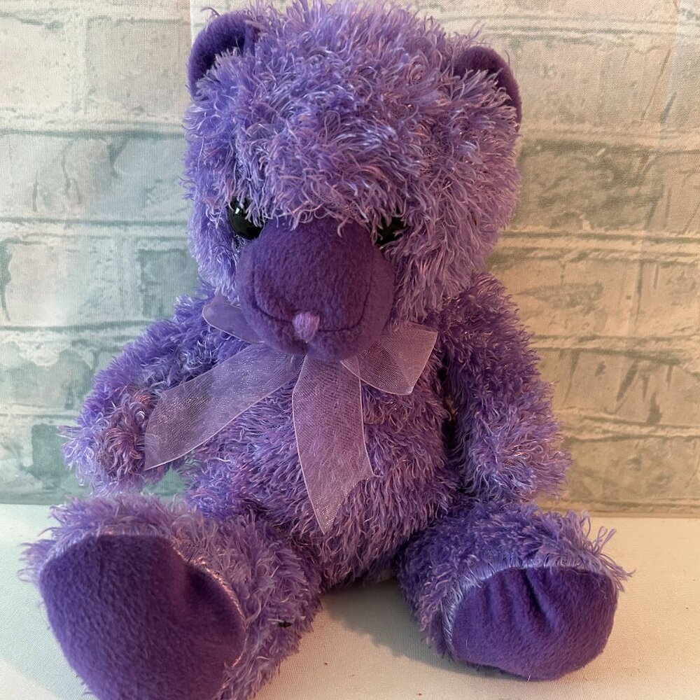 PURPLE BEAR STUFFED ANIMAL